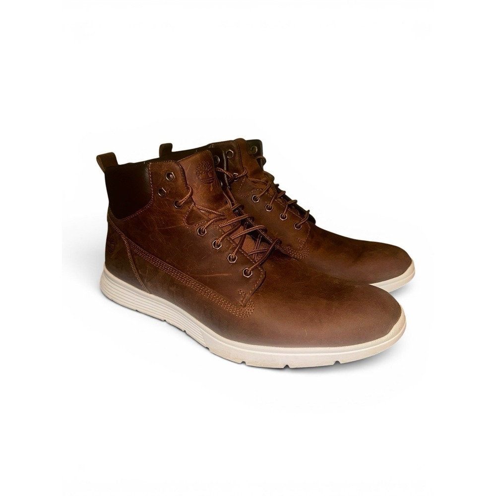 Timberland Killington Chukka Brown Full Grain Leather Sneaker Boots Mens Sz 11